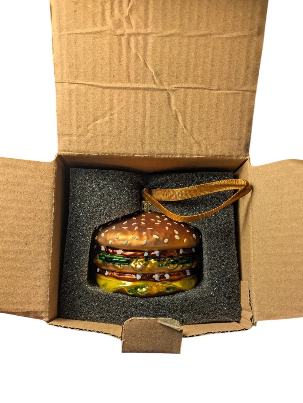 McDonald's 2018 Big Mac Glass Ornament